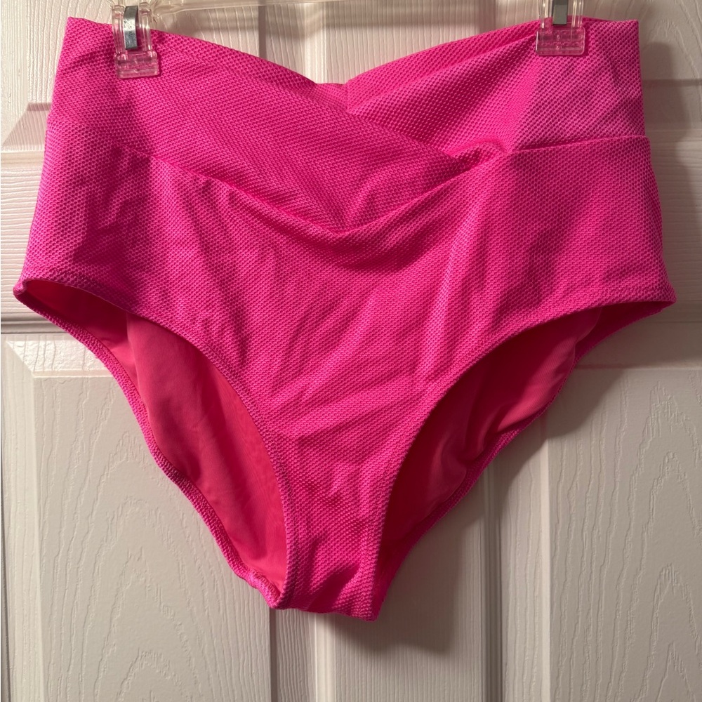 Aerie Crossover High Waisted Bikini Bottom